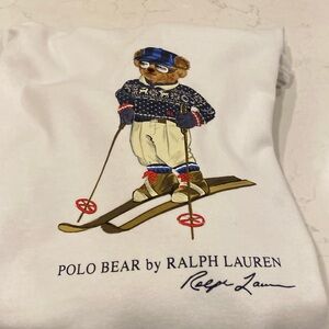 Ralph Lauren Polo Bear White Hoodie 2XB